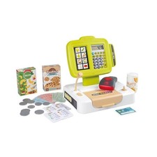 Smoby - Caisse enregistreuse - 30 accessoires inclus - Calculatrice et Scanner a