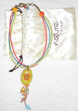 NATURE BIJOUX collier estival avec pendentif long TBE