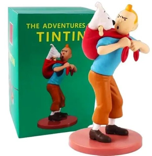 Figurine tintin portant milou - figurine:,