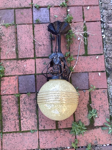 Lustre art déco boule lampe - lustre,