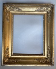 cadre Ancien 4F Doré  Empire Néoclassique Restauration XIX  33 x 24 Cm