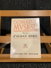 Alban Berg Écrits traduits