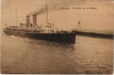 CPA AK Ostende - Arrivee de la Malle SHIPS (1203943)