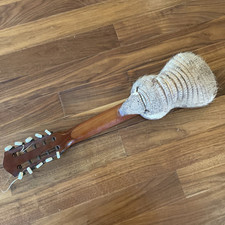 Vintage Handmade South American 10 String Charango Armadillo Shell Instrument