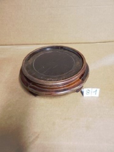 Socle stand rond bois - /, en