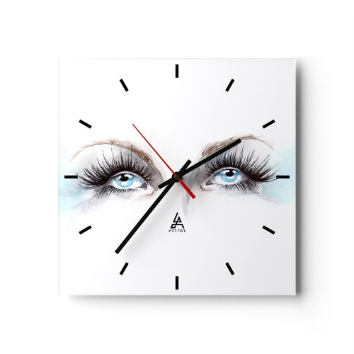 Horloge murale verre - horloge, en