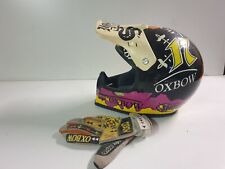 Shoei factory race worn Yves Demaria helmet helmet helmet vintage Motocross