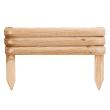 Palissade Vampiro Rectangulaire en Bois de Pin Imprégné 22 + 22 MM 55x35 CM