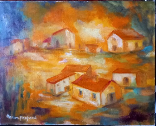 Huile sur toile marian - huile, paupard