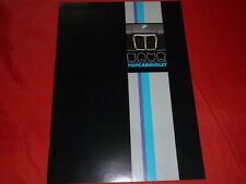 1979 BMW 3 Series E21 Baur Top Cabriolet TC1 Brochure Brochure Depliant Folleto