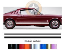 2 X BANDES BAS DE CAISSE POUR FORD MUSTANG AUTOCOLLANT STICKER AUTO BD601-17