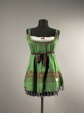 Odd Molly Women Green Tie Sleeveless Blouse Tank Top T-Shirt Pullover Size 0