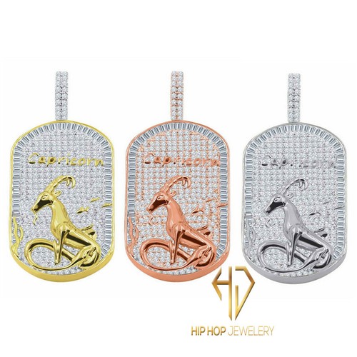 18k gold tone capricorn - gold,
