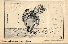 CPA / FANTASY HUMOR ILLUSTRATOR LES BUCHES N° 17 THE HORSE THAT ALL HAS