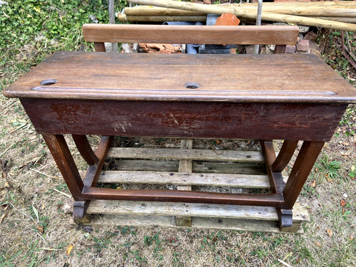 Pupitre écolier banc 2 - d'écolier,