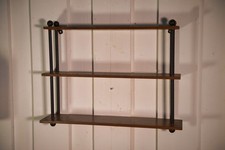 Étagère chêne et tube acier