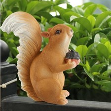 Statue ��cureuil ext��rieur arbre d��coration toucher fantaisiste animal adorabl