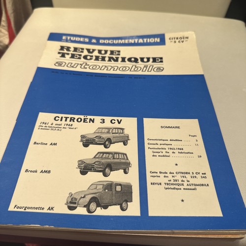 Revue technique citroen - technique,