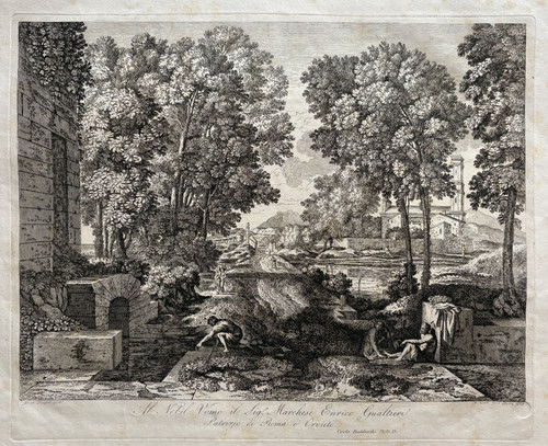 Paysage gravure nicolas - gravure,
