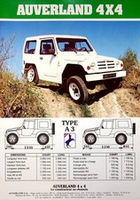 244283) Auverland 4x4 Brochure 198?