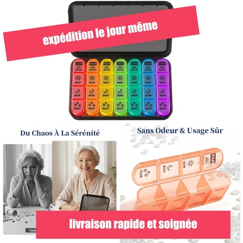 Pilulier semainier jours 28 - semainier,