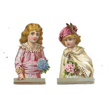 2 anciens chromo découpis H