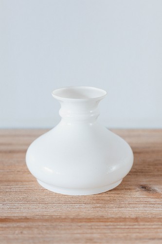 Bel abat jour opaline - opaline, blanc