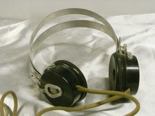 ?? OLD EARPHONE HEADPHONES RADIO TSF PIVAL 2000 OHMS GALENE BAKELITE ALU