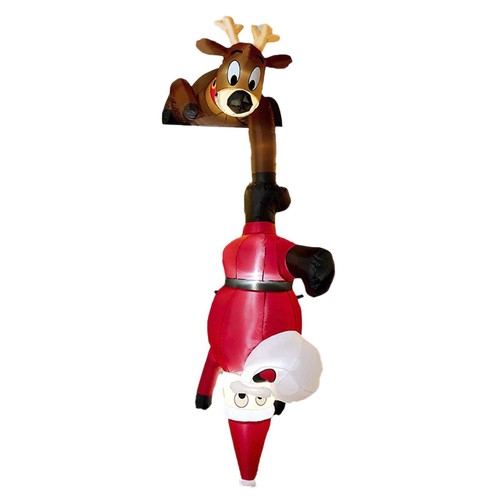 Père noël gonflable avec - père,