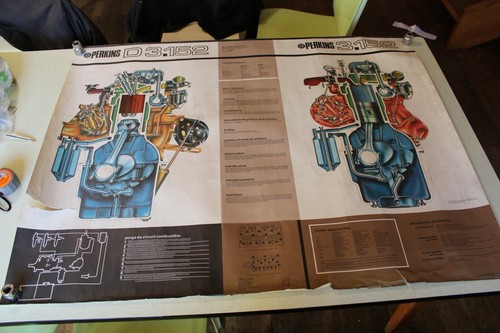 Affiche moteur perkins 152 - affiche, d3.152