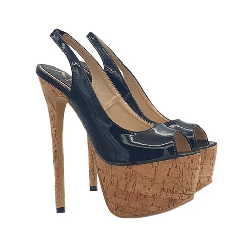 Sandales sexy cubista talon - À,