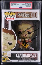 GUNNAR HANSEN Signed Leatherface Funko POP #11 Texas Chainsaw Massacre PSA 8.5