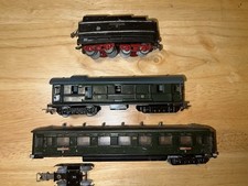 Marklin HO SK 800 Tender, 351 2nd Cl Passenger,344 Baggage Car Parts/Restoration