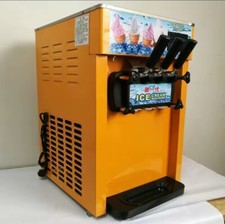 Machine à Crème Glacée Sorbetière à Glace à l'Italienne3 Saveurs 22-30L/h