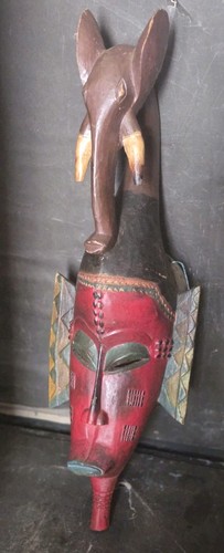 Masque africain bois sculpté - masque,