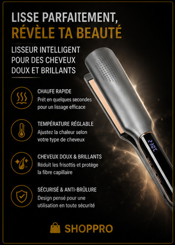 Lisseur cheveux professionnel - lisseur,