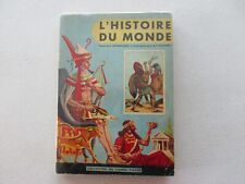 TINTIN L'HISTOIRE DU MONDE T1 TBE/TTBE COMPLET CHROMO EDITION ORIGINALE 1958 rv2