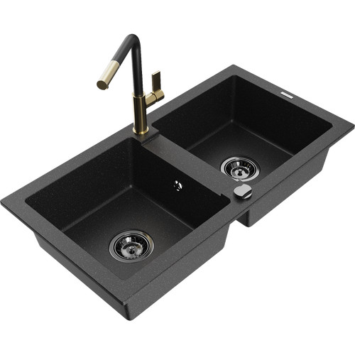 évier double granit - double,