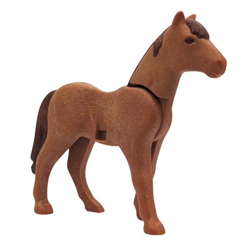 Playmobil cheval marron