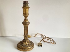 OLD table lamp candle holder gilded wood Gilt wood lamp candlestick style Louis XVI