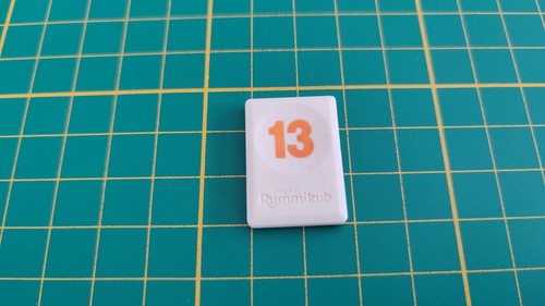 Tuile chiffre orange jeu - tuile, 13