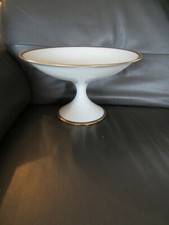 plat de présentation rond  porcelaine de limoges Haviland liseré or et bleu