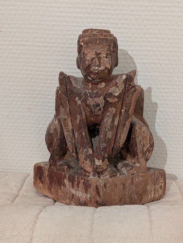 Statuette birmane bois - statuette, birmane,