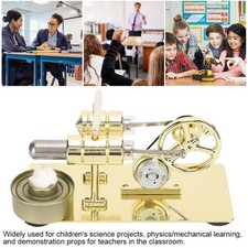 Moteur Stirling à Air Chaud Monocylindre Modèle De Générateur De Moteur à