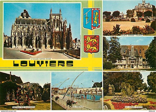 Postcard louviers - postcard,