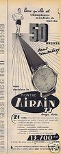 Publicité Advertising 096 1957 Airain 77 montre longue durée