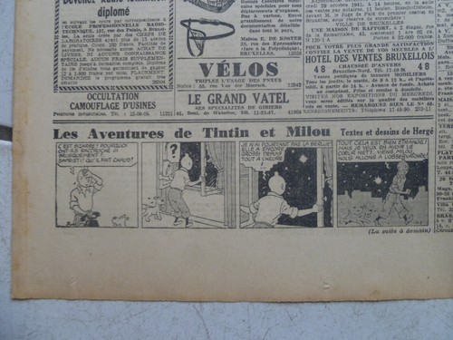 Tintin journal soir num - , le