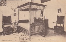 Antique postcard MOSELLE VIC old coin bedroom stamp. 1924