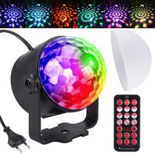 6W Lampe de Scène Jeux de lumière Soirée Boule à Facette Télécommande LED Spot