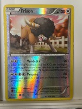 Frison 91/114 reverse Holo Noir & Blanc carte Pokémon FR